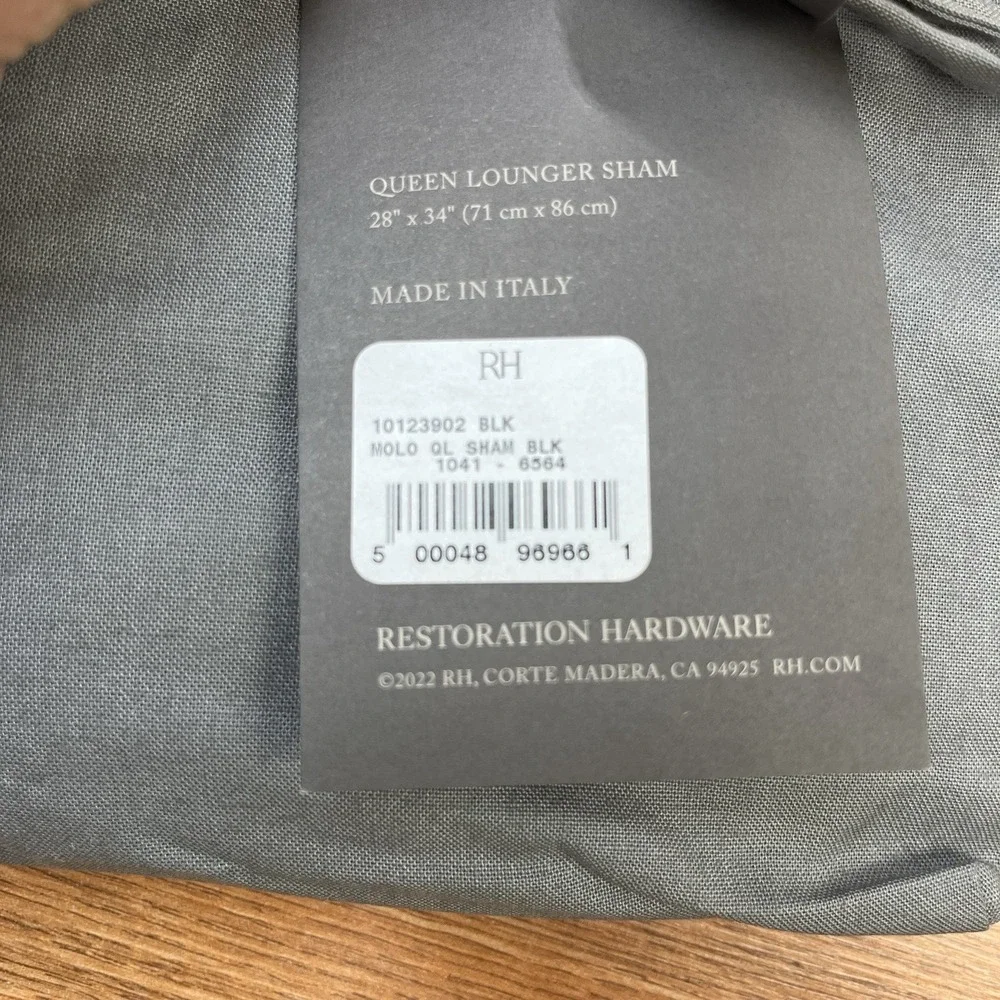 Restoration Hardware Italian Garment-Dyed Cotton Gauze Queen Lounger Pillow Sham
